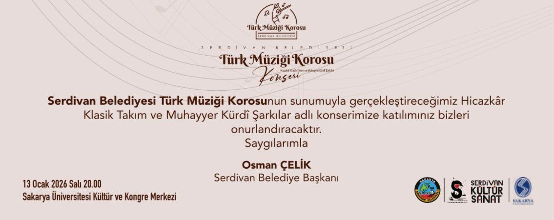 Serdivan Belediyesi Türk Müziği Korosundan Musiki Ziyafeti