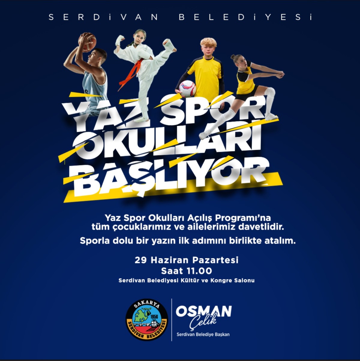 Serdivan’da Yaz Spor Okulları Başlıyor
